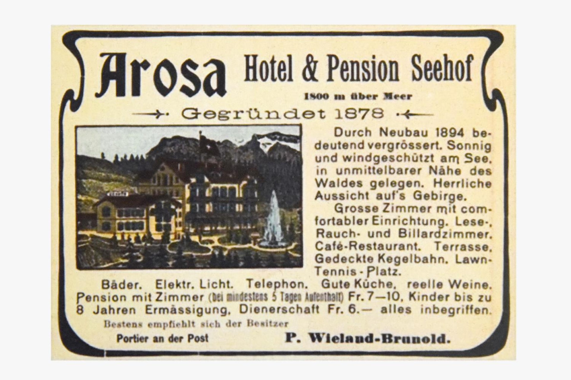 Hotel Seehof-Arosa