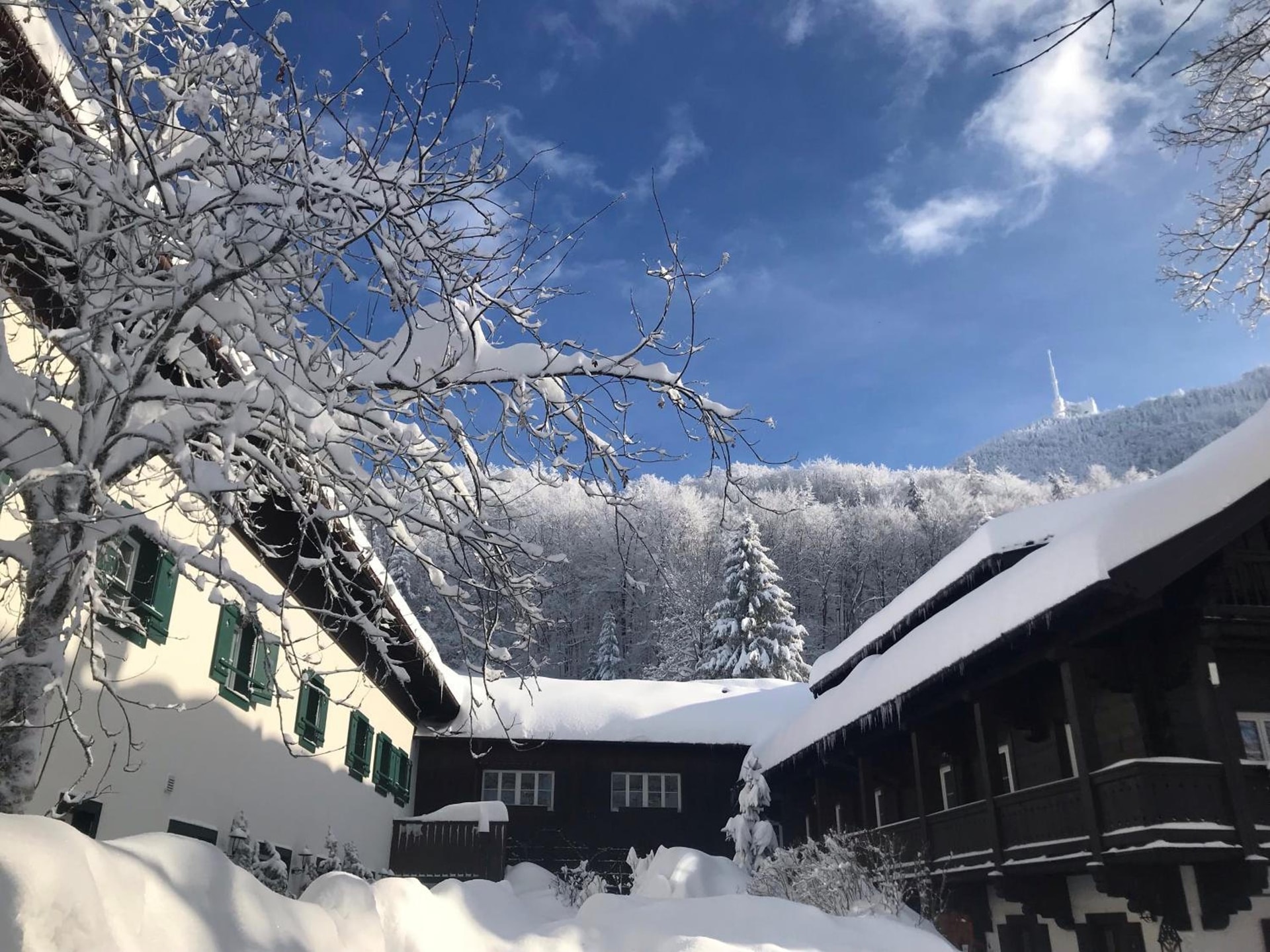 Romantik Hotel Die Gersberg Alm mit Panoramablick auf Salzburg und Outdoor Pool ab Mai