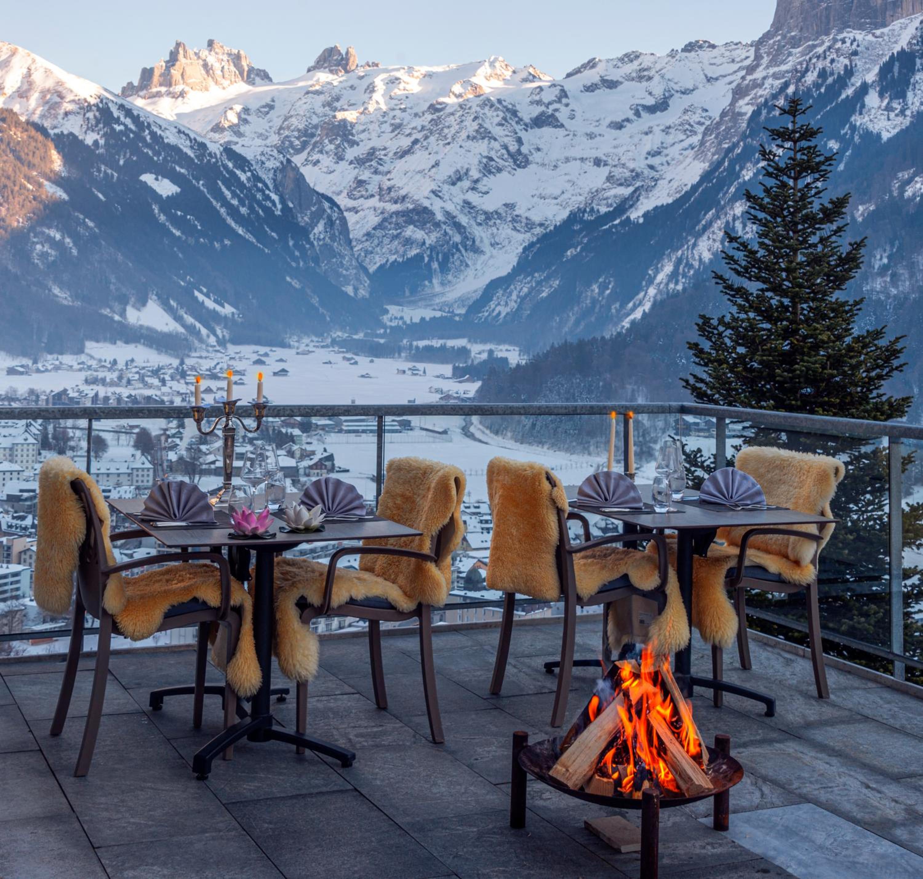 outdoor bbq area