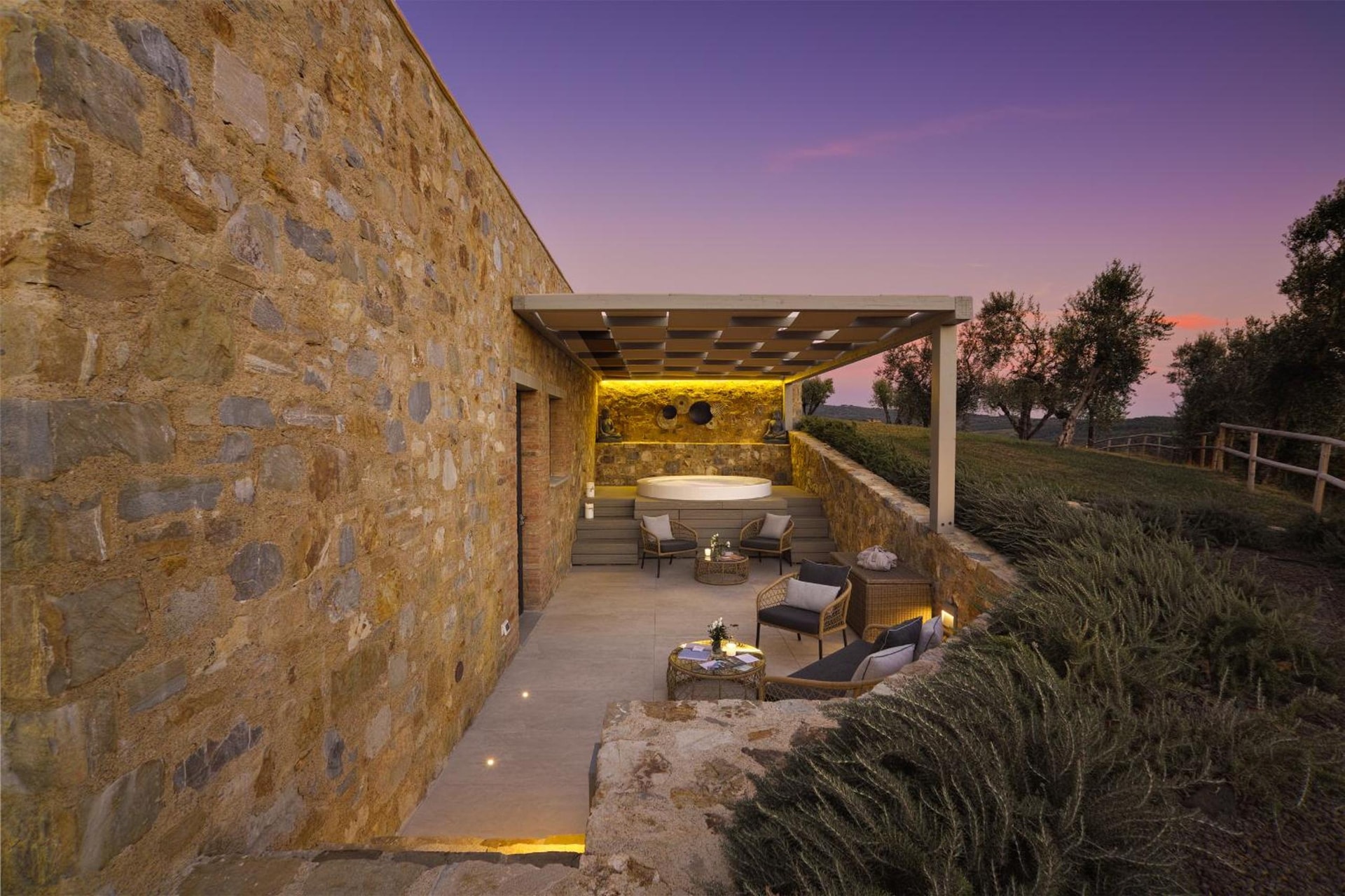 outdoor bbq area