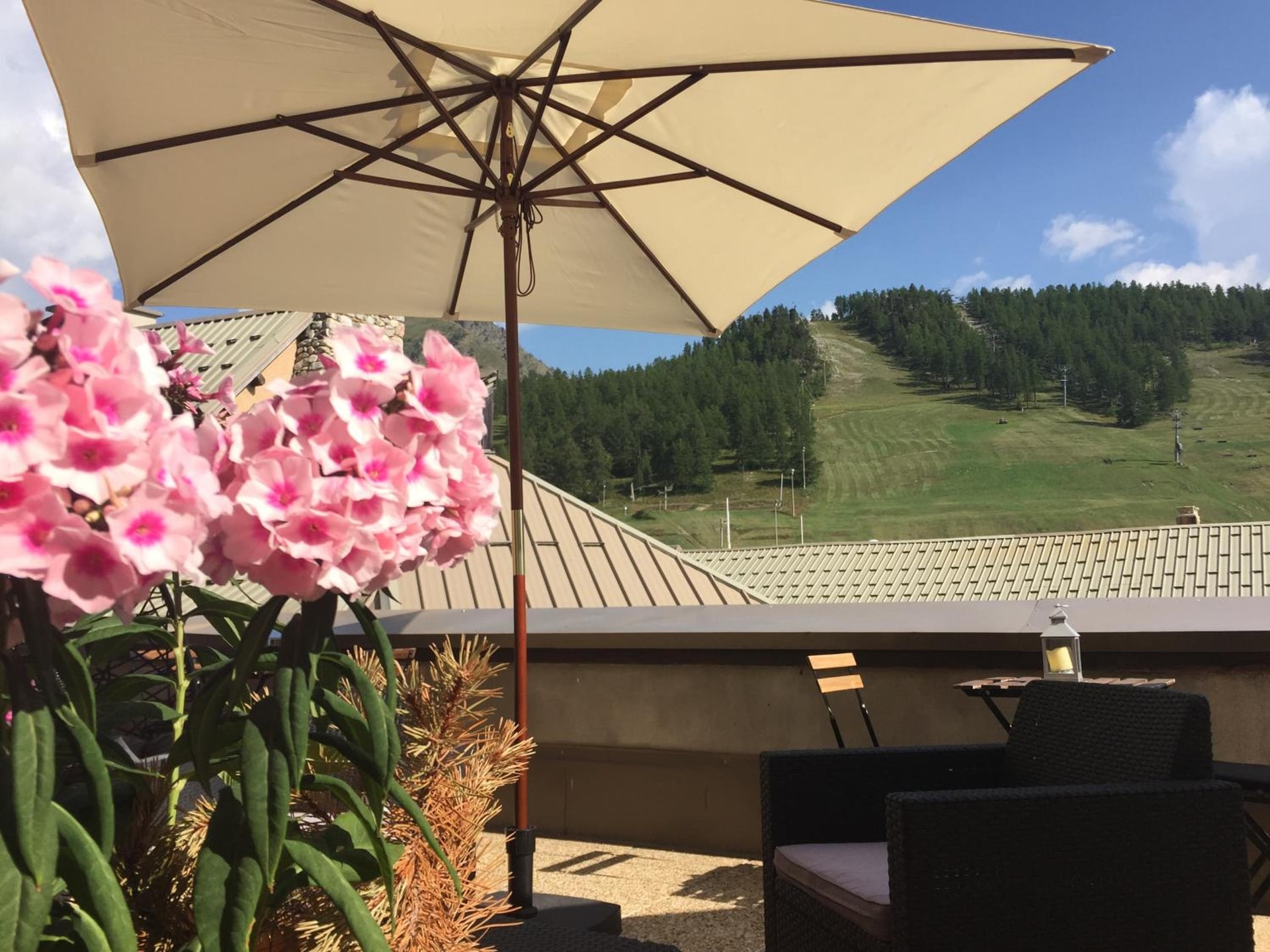 outdoor BBQ area